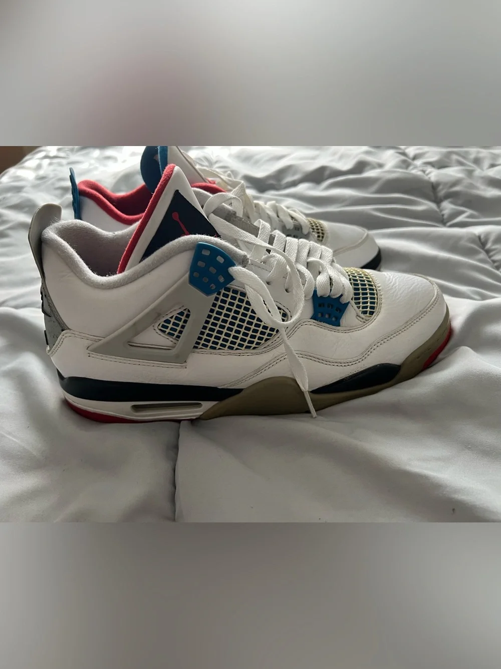 Jordan Air Jordan 4 Retro SE What The 4 2019 White/Red/Blue CI1184-146 size 11.5